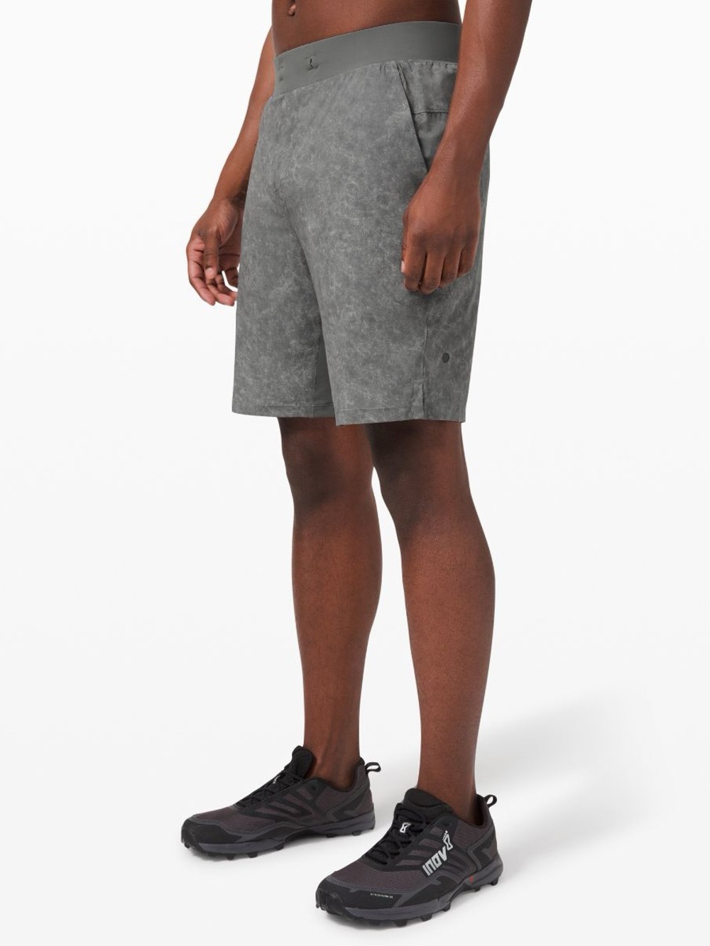 Lululemon T.H.E. Short Mens XL Grey Gravel Dust Linerless Excellent Athletic